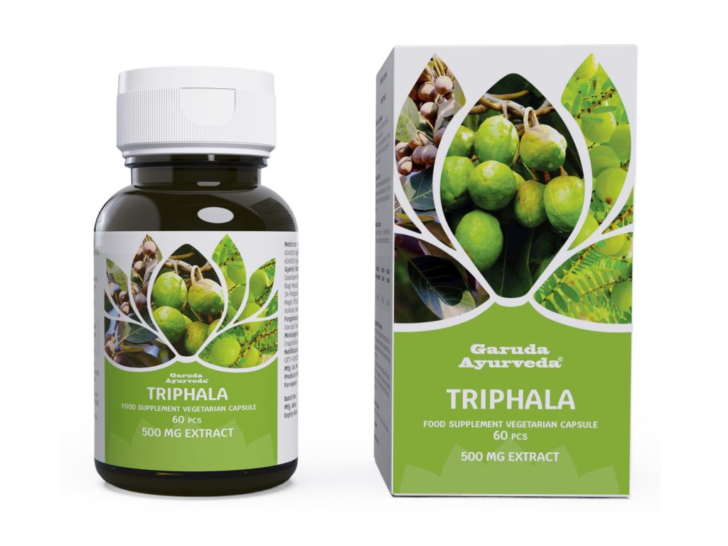 GARUDA AYURVEDA TRIPHALA VEGETÁRIÁNUS KAPSZULA 60DB